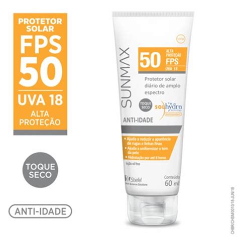 Protetor Solar Sunmax Anti Idade Toque Seco Fps50 60g Shopee Brasil