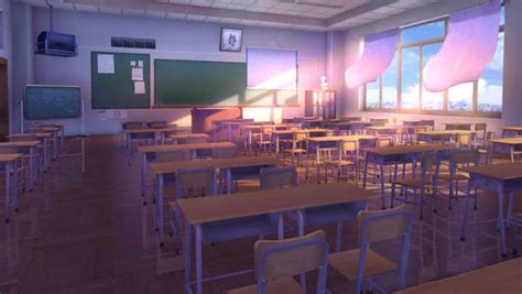 Download Anime Classroom Chalkboard Drawings Wallpaper