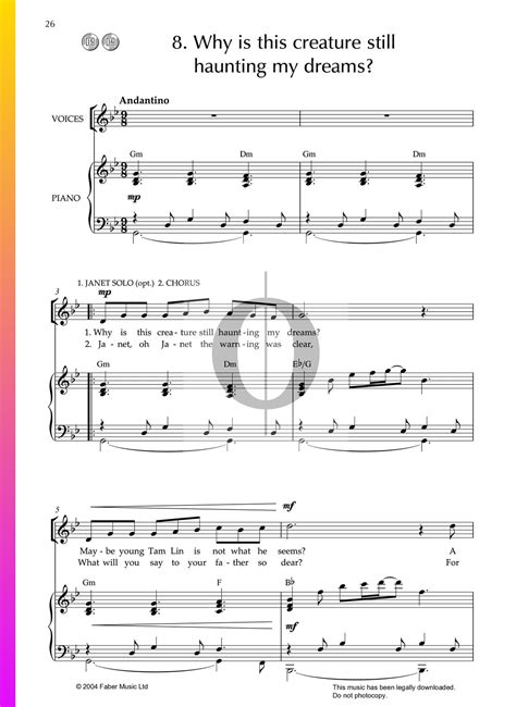 Why Is This Creature Still Haunting My Dreams (Lin Marsh) Piano Sheet