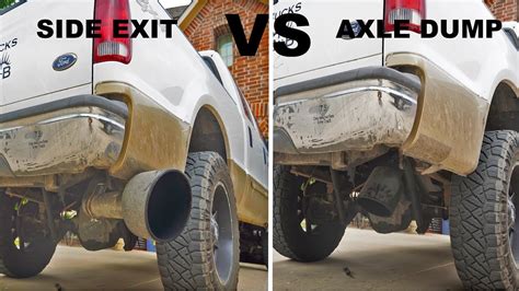 Side Exit Exhaust Vs Axle Dump Exhaust Which One Sounds Better Youtube