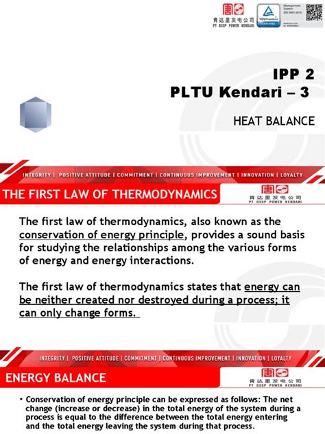 Ipp 2 Pltu Kendari 3 Heat Balance Download Free Pdf Heat Laws Of Thermodynamics