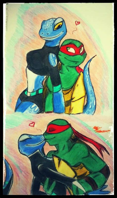 Tmnt Raph And Mona~gettin Taller X3 By Smitzy790 On Deviantart Tmnt