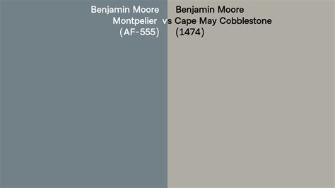 Benjamin Moore Montpelier Vs Cape May Cobblestone Side By Side Comparison