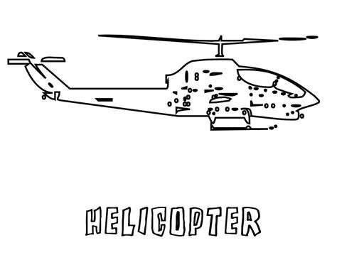 Free Printable Helicopter Coloring Pages For Kids