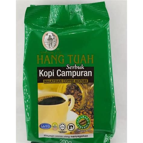 Serbuk Kopi Campuran Cap Hang Tuah G Hijau Halus Shopee Malaysia