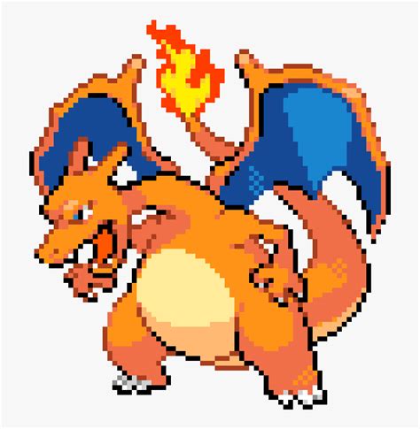 Shiny Charizard Sprite Pixel