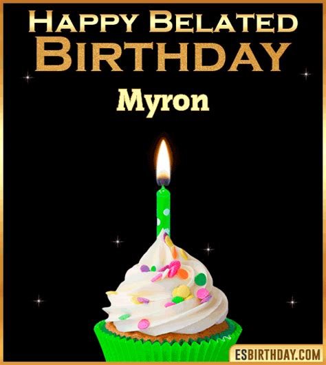 Happy Birthday Myron  🎂 Images Animated Wishes【28 S】