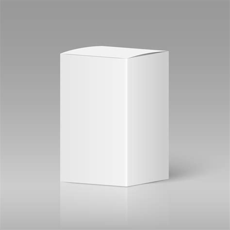 Realistic white blank box 8055249 Vector Art at Vecteezy