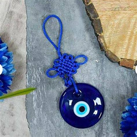 Blue And White Evil Eye Wall Hanging Shubhanjali Care For Your Mind