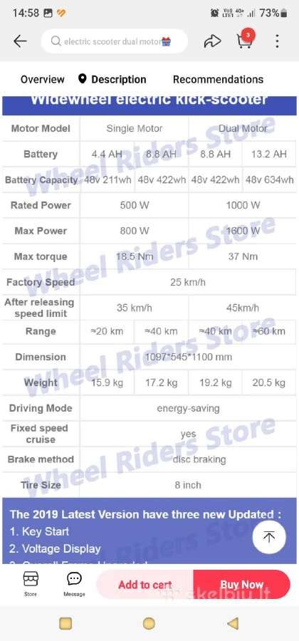 Parduodu Mercane Widewheel Elektrini Paspirtuka Skelbiu Lt