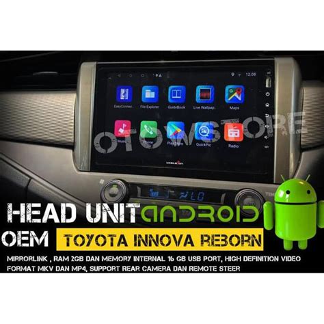 Jual Head Unit Tv Mobil Tape Mobil Oem Innova Reborn Android Inch