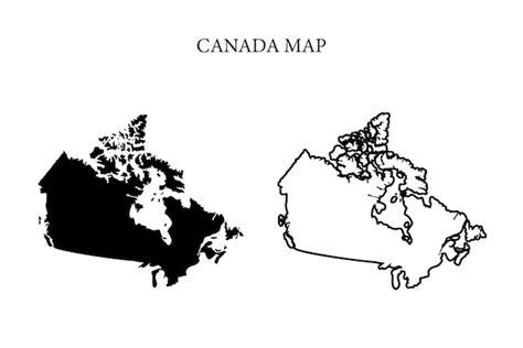 Premium Vector Canada Region Country Map Vector