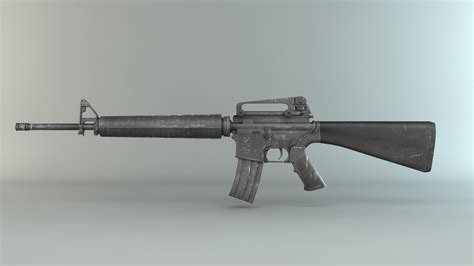 M16 Ar 15 3d Model Turbosquid 1330717