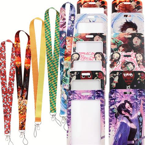 Demon Slayer Shinobu Lanyard Cinta Porta Credencial Gafete Meses Sin