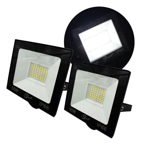 Paquete 2 Super Reflectores Led 50w Para Interperie Oferta Envío gratis