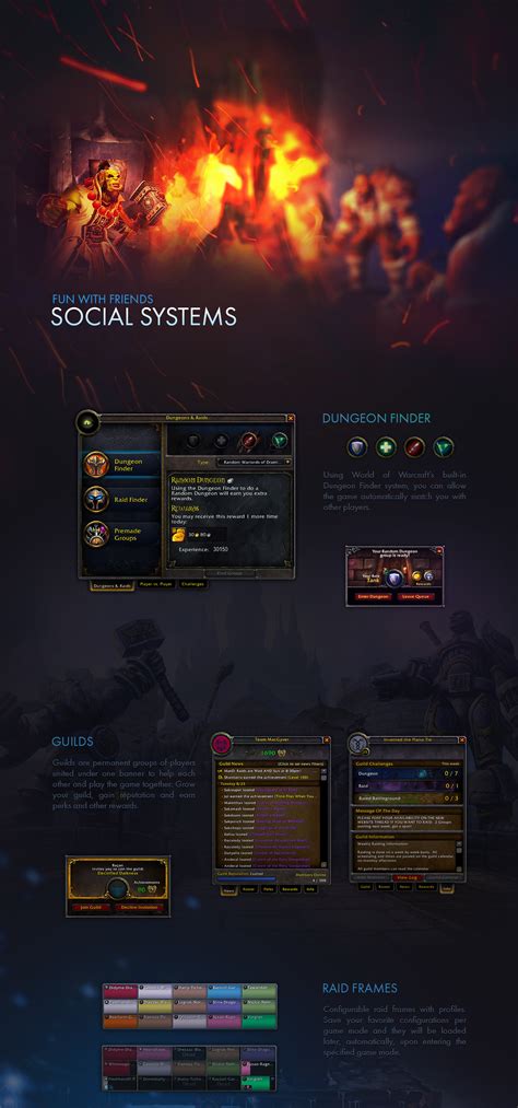 World Of Warcraft Ui Design Behance