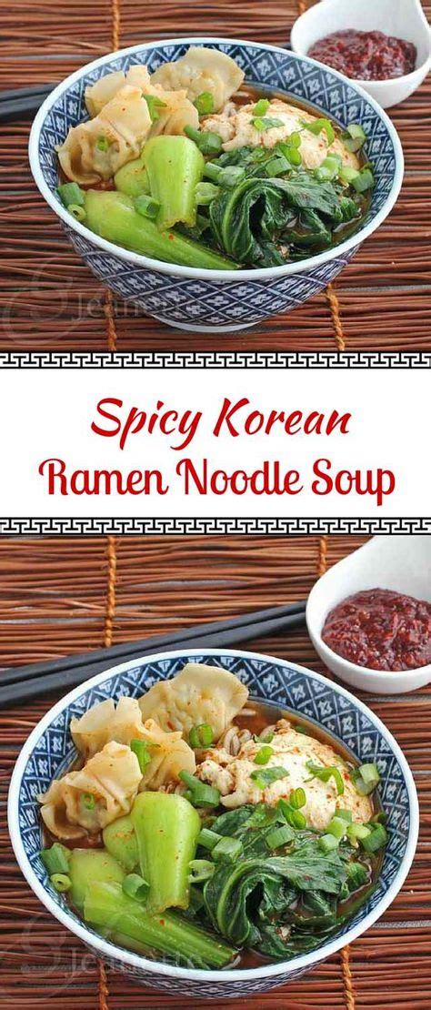 Spicy Korean Ramen” Noodle Soup Recipe Ramen Noodle Soup Food