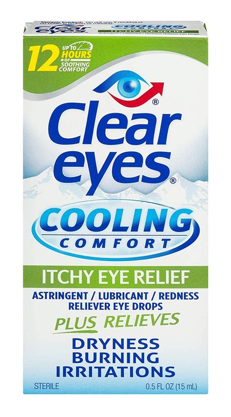 Купить Глазные капли & мыть Clear Eyes Cooling Comfort Itchy Eye Relief ...