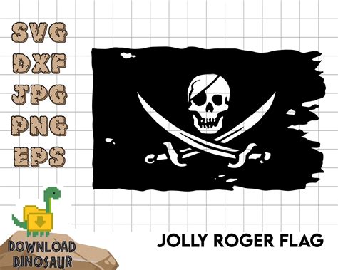 Jolly Roger SVG, Jolly Roger Flag, Jolly Roger Stencil, Halloween Porch ...