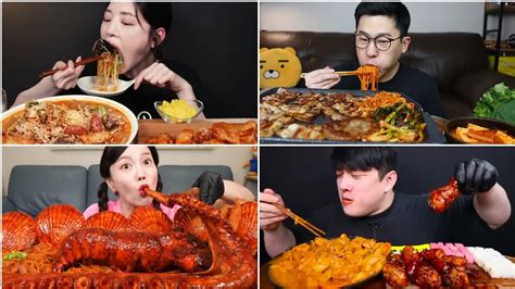 Mukbang Asmr Satisfying Mukbangers Eating Spicy Food 🥵🔥🌶️ Mukbang Asmr Compilations Youtube