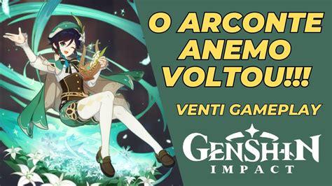 Venti Gameplay as primeiras impressões Genshin Impact YouTube