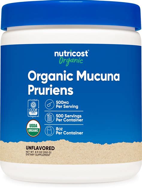 Amazon Nutricost Organic Mucuna Pruriens Powder 250 Grams