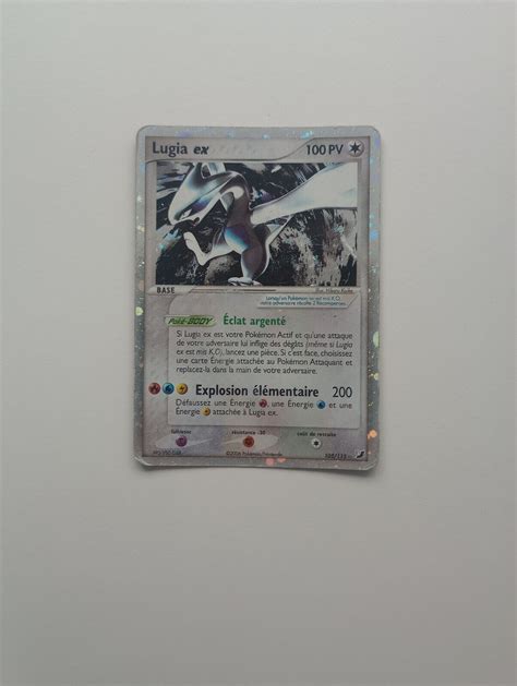 Pokemon Card Lugia EX 105 115 Holo Rare Unseen Forces French EBay