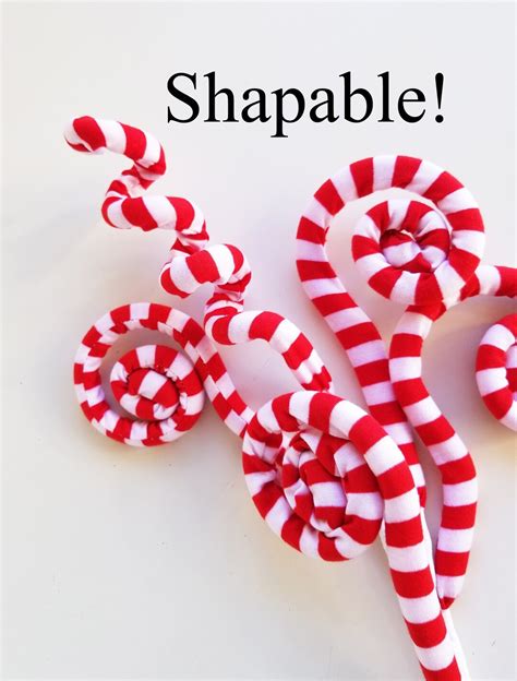 Candy Cane Swirl Pick Stem Christmas Wreath Pick Stem Valentine