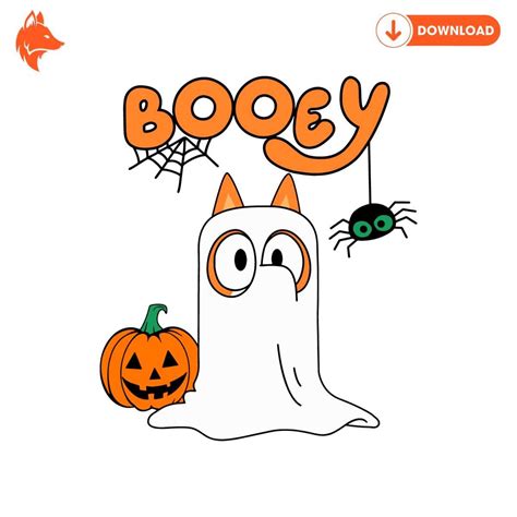 Explore A Diverse Collection Of Booey Bluey Bingo Ghost Halloween SVG