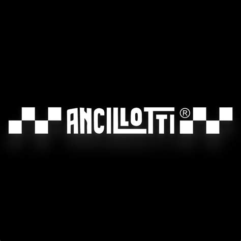 Lambretta Ancillotti Cafè Racer Scritta Bandiera a Scacchi Lambretta