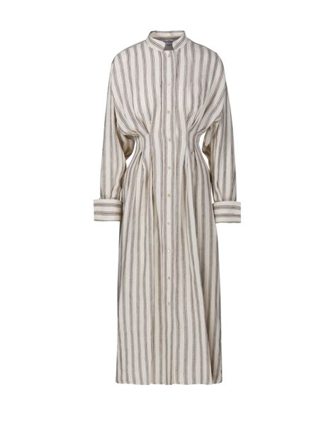 Woman Maxmara White Linen Yole Dress