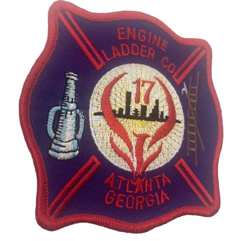 Atlanta Georgia Fire Department Company 17 Embroidere… - Gem