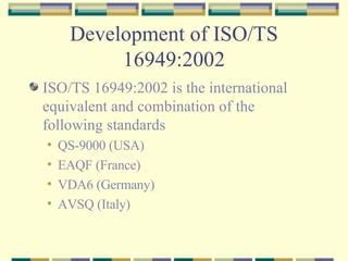 Iso Ts 16949 2002 | PPT