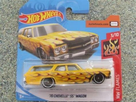Hot Wheels 1970 Chevy Chevelle SS Wagon Yellow HW Flames Etsy