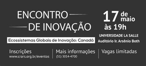 C Mara De Inova O Promove Palestra Gratuita Empreendedor Canadense