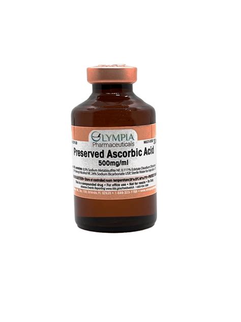 Ascorbic Acid | Vitamin C | Olympia Compounding Pharmacy