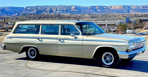 1962 Chevrolet Bel Air Station Wagon in Fawn Beige - 28,125 miles!