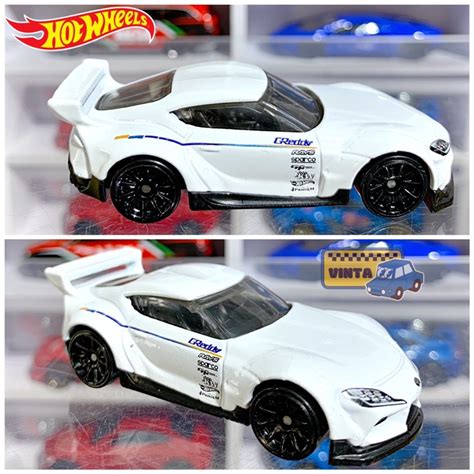 Xe mô hình Hot Wheels Loose TOYOTA GR SUPRA White tỉ lệ Shopee Việt Nam
