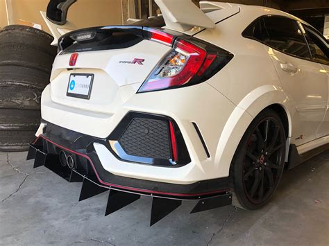 Fk8 Honda Civic Type R Rear Diffuser Invictus Aero