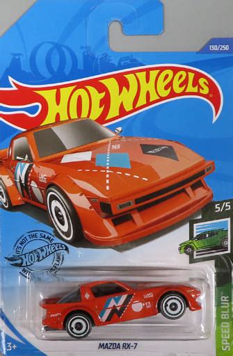 Minicar 1 64 MAZDA RX 7 Orange X White X Black Hot Wheels Speed Blur GHD32 D7C5 Toy