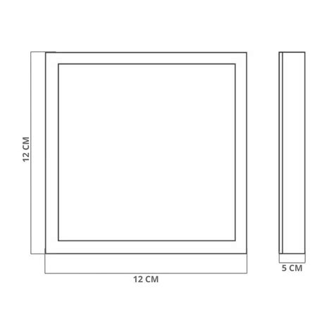 Painel De Led Frameless Quadrado Sobrepor 18w Bivolt Bravalumi 6500k