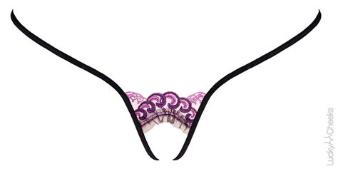 Lucky Cheeks The Bridge In Purple Sexy G String Ouvert Etsy