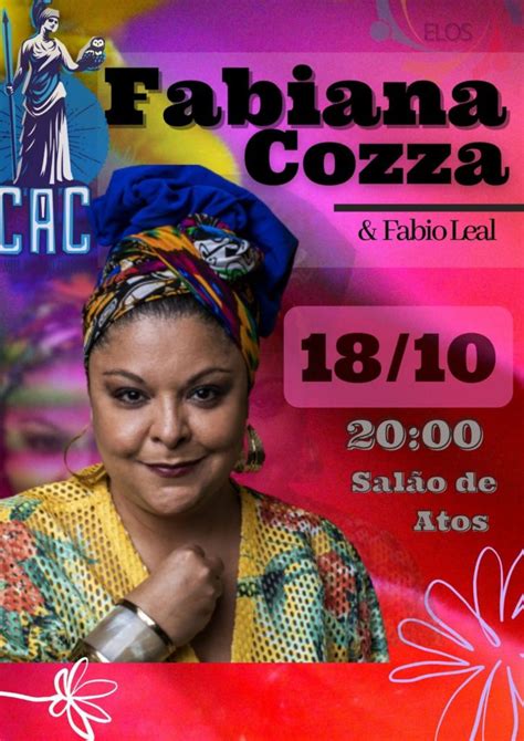 Cantora Fabiana Cozza Se Apresenta Dia 18 No Campus Da Unesp Portal