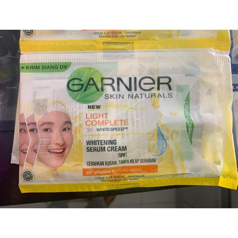 Jual Garnier Light Complete Cream Sachet Shopee Indonesia