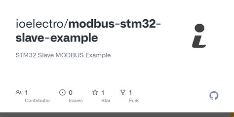 GitHub Ioelectro Modbus Stm32 Slave Example STM32 Slave MODBUS Example