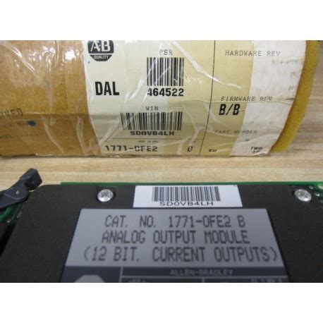 Allen Bradley 1771 OFE2 Module Ser B FW Rev B Mara Industrial