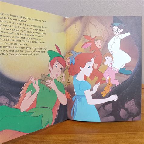 Peter Pan Walt Disney Twin Books Gallery Books 1986 Large Etsy