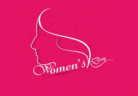 Happy Women's Day On Pink Background 106654 Vector Art at Vecteezy