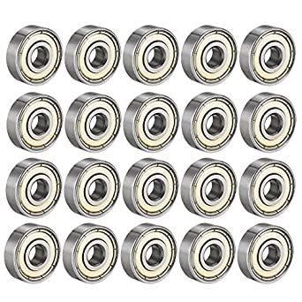 Uxcell 627ZZ Deep Groove Ball Bearing Double Shield 627 2Z 80027 7mm X