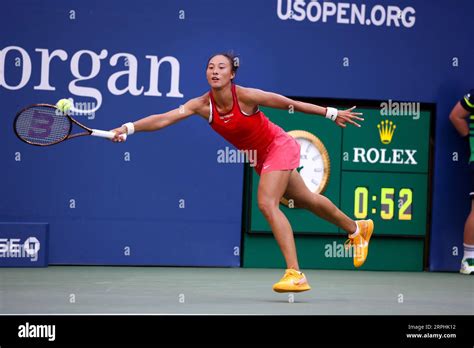 New York United States Th Sep Qinwen Zheng Of China During